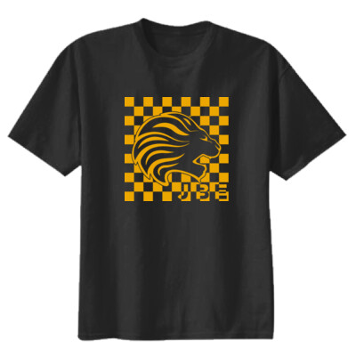 Youth JBE Checkered Black or Maroon Cotton T-shirt Thumbnail