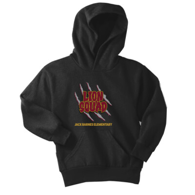 Youth Lion Squad Black Pullover Hooded Sweatshirt Thumbnail