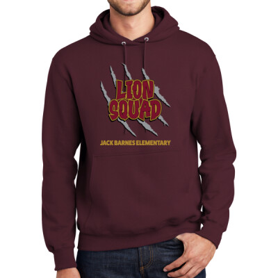 Adult Lion Squad Maroon Pullover Hooded Sweatshirt Thumbnail