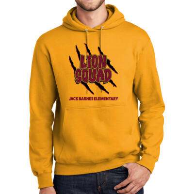 Adult Lion Squad Gold Pullover Hooded Sweatshirt Thumbnail