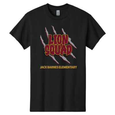 Adult Lion Squad Black T-shirt Thumbnail