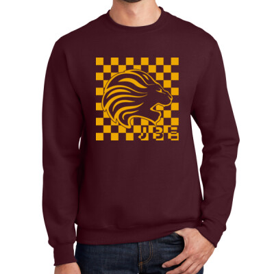 Adult JBE Black or Maroon Crewneck Sweatshirt Thumbnail