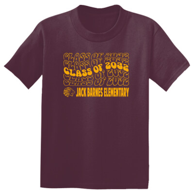 Youth 6th Grade Black or Maroon Dri-Fit Tee-1 Thumbnail