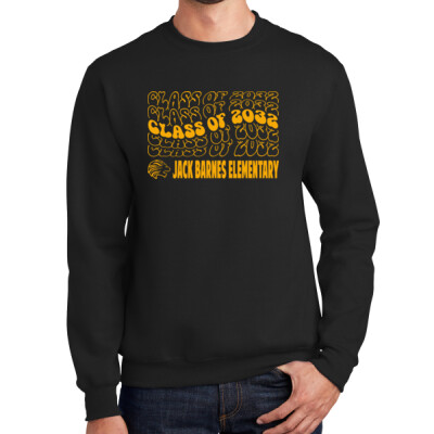 Adult 6th Grade Black or Maroon Crewneck Sweatshirt-1 Thumbnail