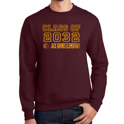 Adult 6th Grade Maroon or Black Crewneck Sweatshirt-2 Thumbnail