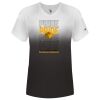 Women's V-Neck Ombre T-Shirt Thumbnail