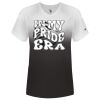 Women's V-Neck Ombre T-Shirt Thumbnail