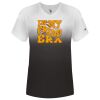 Women's V-Neck Ombre T-Shirt Thumbnail