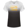 Women's V-Neck Ombre T-Shirt Thumbnail
